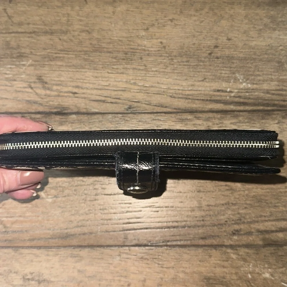 Coach CC Jacquard Trifold Wallet